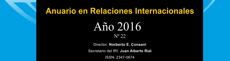 Anuario en Relaciones Internacionales 2016